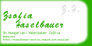 zsofia haselbauer business card