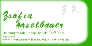 zsofia haselbauer business card